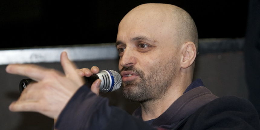 Split, 190313.
MKC Split. 
Poceo je sedmi Pricigin, splitski festival pricanja prica. 
Dodjela cetvrte PriceSTI,  nagrade za najbolju javnu pricu 2012. godine.
Na fotografiji: Damir Karakas.
Foto: Vojko Basic / CROPIX