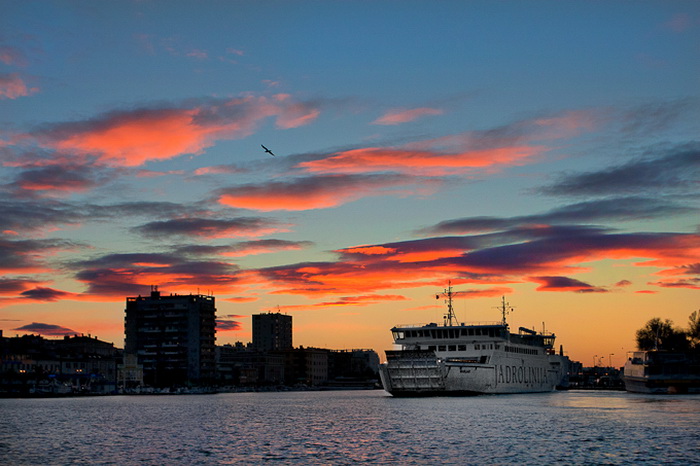 Zadarsko svitanje 14. prosinca 2010, Foto: Leo Banic