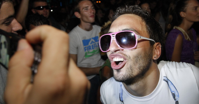 Split, 120811.
Na najvecoj DJ pozornici u Hrvatskoj Discotheque Riva Split nastupaju veceras DJ Aldo Moro, DJ Felix da Housecat, DJ Fedde le Grand, DJ James Zabiela, DJ Pero Full House i  Faithless Sound System.
Na slici: Faithless Sound System zagrijao j