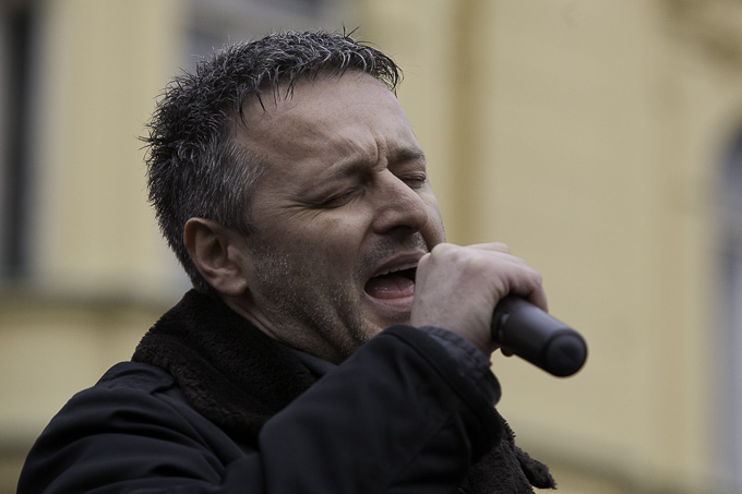 Zadarski branitelji na prosvjedu u Zagrebu 26. veljace 2011, Foto: Leo Banic Zadarski branitelji na prosvjedu u Zagrebu 26. veljace 2011, Foto: Leo Banic