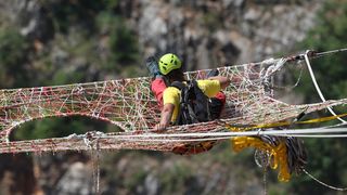 Rap jumping, Crveno jezero