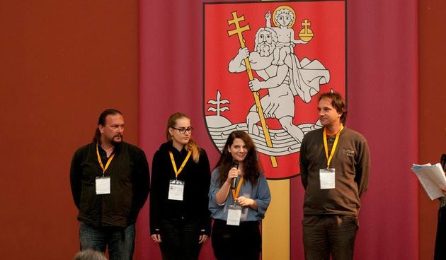 s predstavljanja Hrvatske delegacije na ovogodišnjem IPOu ( s lijeva na desno Bruno Ćurko, Iva Čudina, Maša Marić i Krešimir Gracin