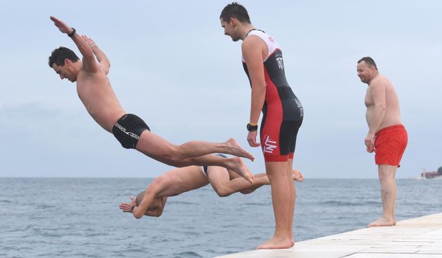 Novogodišnje kupanje na Morskim orguljama