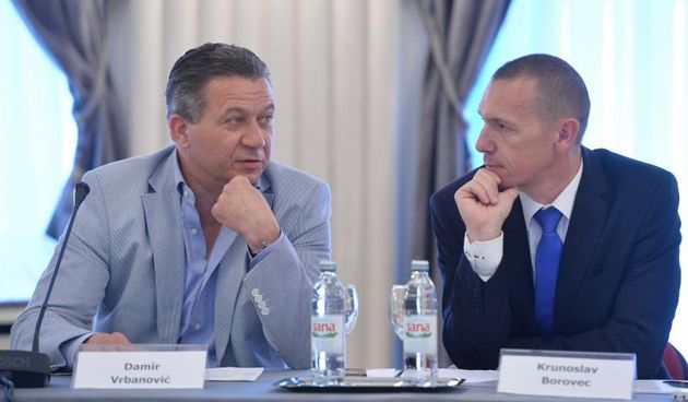 16.06.2015., Zagreb – U Novinarskom domu odrzan je okrugli stol na temu navijackog nasilja, a pokrovitelji i sudionici su Ministarstvo znanosti, obrazovanja i sporta, Hrvatski helskinski odbor (HHO) i Hrvatski nogometni savez (HNS). Damir Vrbanovic, Kruno