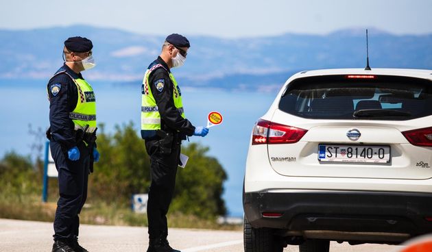 Policijska kontrola, Brač, Nerežišće, policija, propusnica