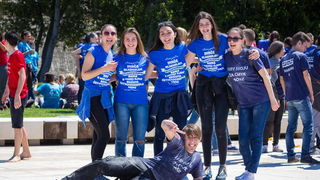 Ludijada maturanata na zadarskoj rivi 17. svibnja 2016. Foto: Bojan Bogdanić