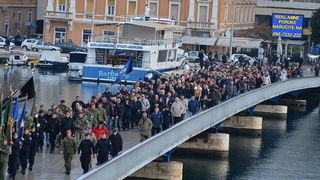 Svečani mimohod postrojbi u povodu proslave 23. obljetnice VRO Maslenica. Foto: Iva Perinčić