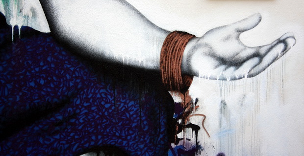 Street Art umjetnik Finbarr Fin DAC stvara u Ražancu, Foto: Nenad Nešović Street Art umjetnik Finbarr Fin DAC stvara u Ražancu, Foto: Nenad Nešović