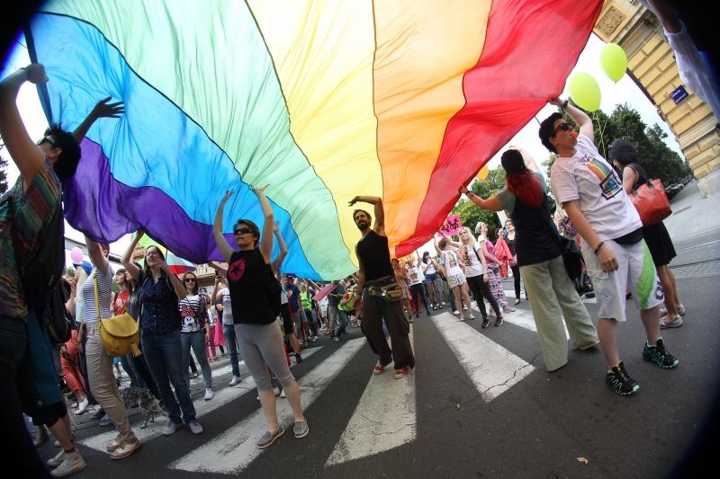 Održan je XV Zagreb Pride pod motom Još Hrvatska ni propala. Photo: PIXSELL Održan je XV Zagreb Pride pod motom Još Hrvatska ni propala. Photo: PIXSELL