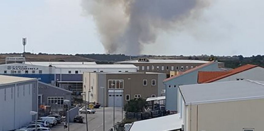 Požar blizu Kožina