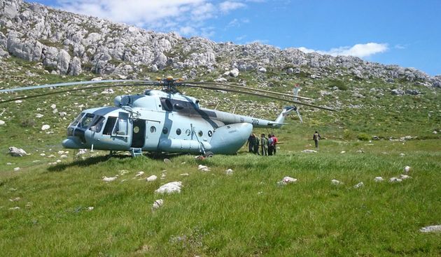 Helikopterom HRZ i PZO-a prevezen materijal na Biokovo, Foto: HRZ i PZO