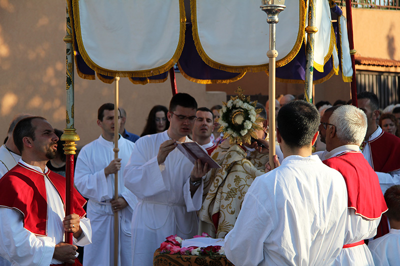 Arbanasi: Procesija povodom blagdana Tijelova 19. lipnja 2014.  foto: Bernard Kotlar