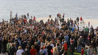 Pozdrav suncu: Snimanje spota uz “Happy” Pharrella Williamsa, Foto: Filip Brala/PIXSELL Pozdrav suncu: Snimanje spota uz “Happy” Pharrella Williamsa, Foto: Filip Brala/PIXSELL