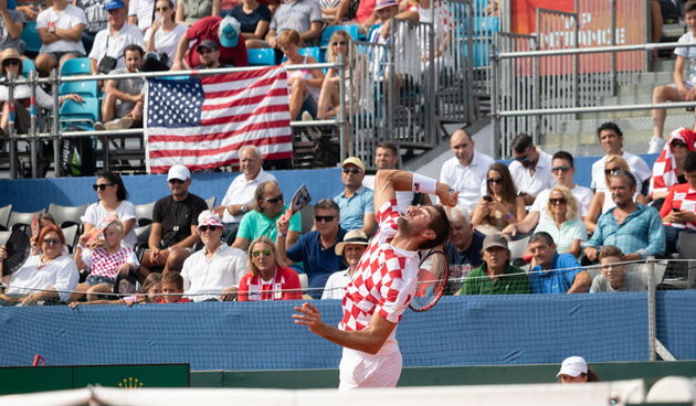 Polufinale Davis Cupa, 1. dan: Hrvatska – SAD 2-0