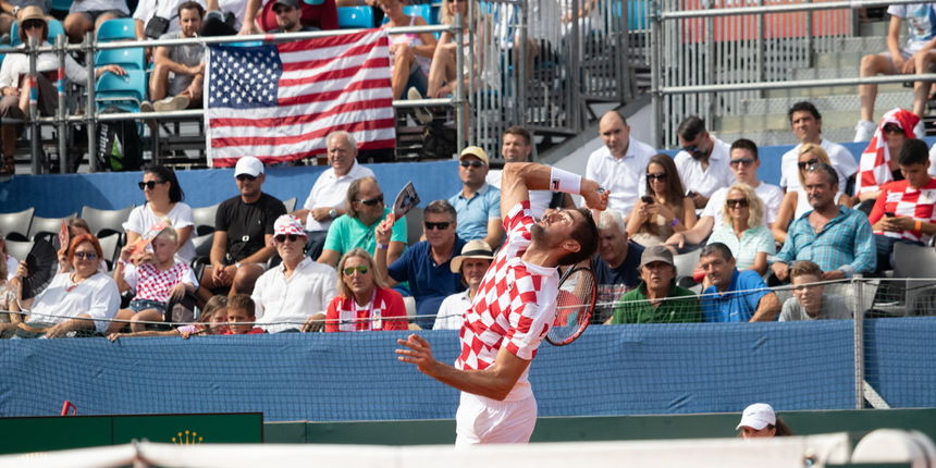 Polufinale Davis Cupa, 1. dan: Hrvatska – SAD 2-0