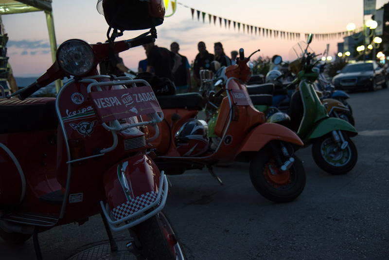 Vespa World Days 2015: Prve vespe stigle u Biograd, foto: Vinko Pešić