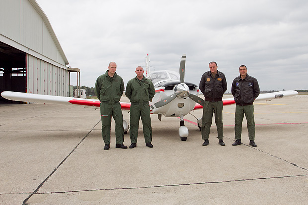 Kadeti Martin Debuš, Dominik Jerinić i satnici Natko Kulić i Edvard Krišto, foto: Leo Banić