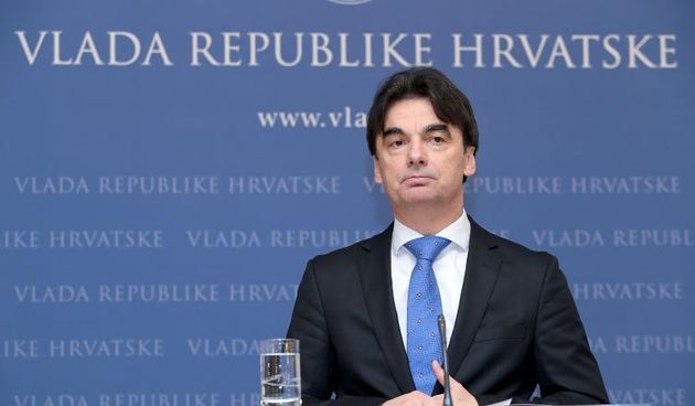 Zagreb – Potpredsjednik Vlade Republike Hrvatske i ministar regionalnog razvoja i fondova Europske unije Branko Grcic, odrzao je u Banskim dvorima konferenciju za medije o gospodarskim trendovima u Republici Hrvatskoj. Photo: Patrik Macek/PIXSELL