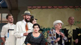 U atriju Klovicevih dvora odrzana je premijera Donizettijeve opere Pansion Betly u sklopu Veceri na Gricu. Photo: Anto Magzan/PIXSELL