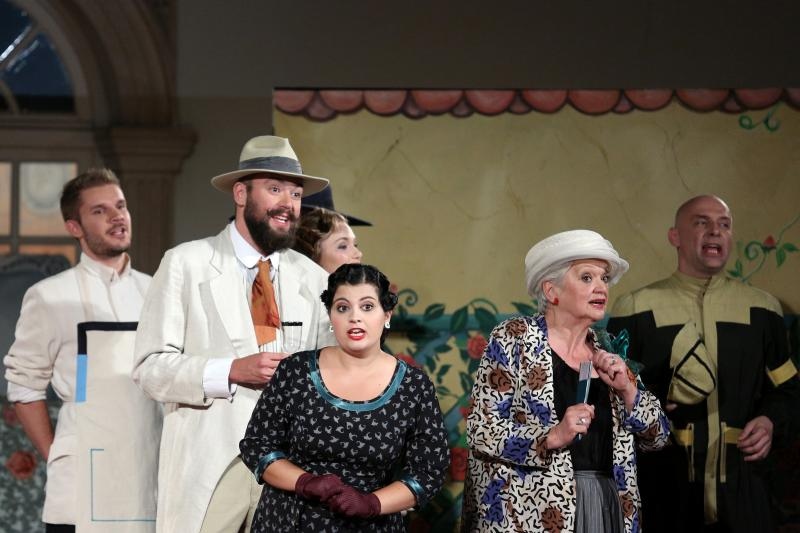 U atriju Klovicevih dvora odrzana je premijera Donizettijeve opere Pansion Betly u sklopu Veceri na Gricu. Photo: Anto Magzan/PIXSELL