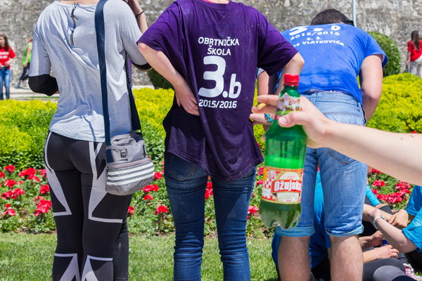 Ludijada maturanata na zadarskoj rivi 17. svibnja 2016. Foto: Bojan Bogdanić