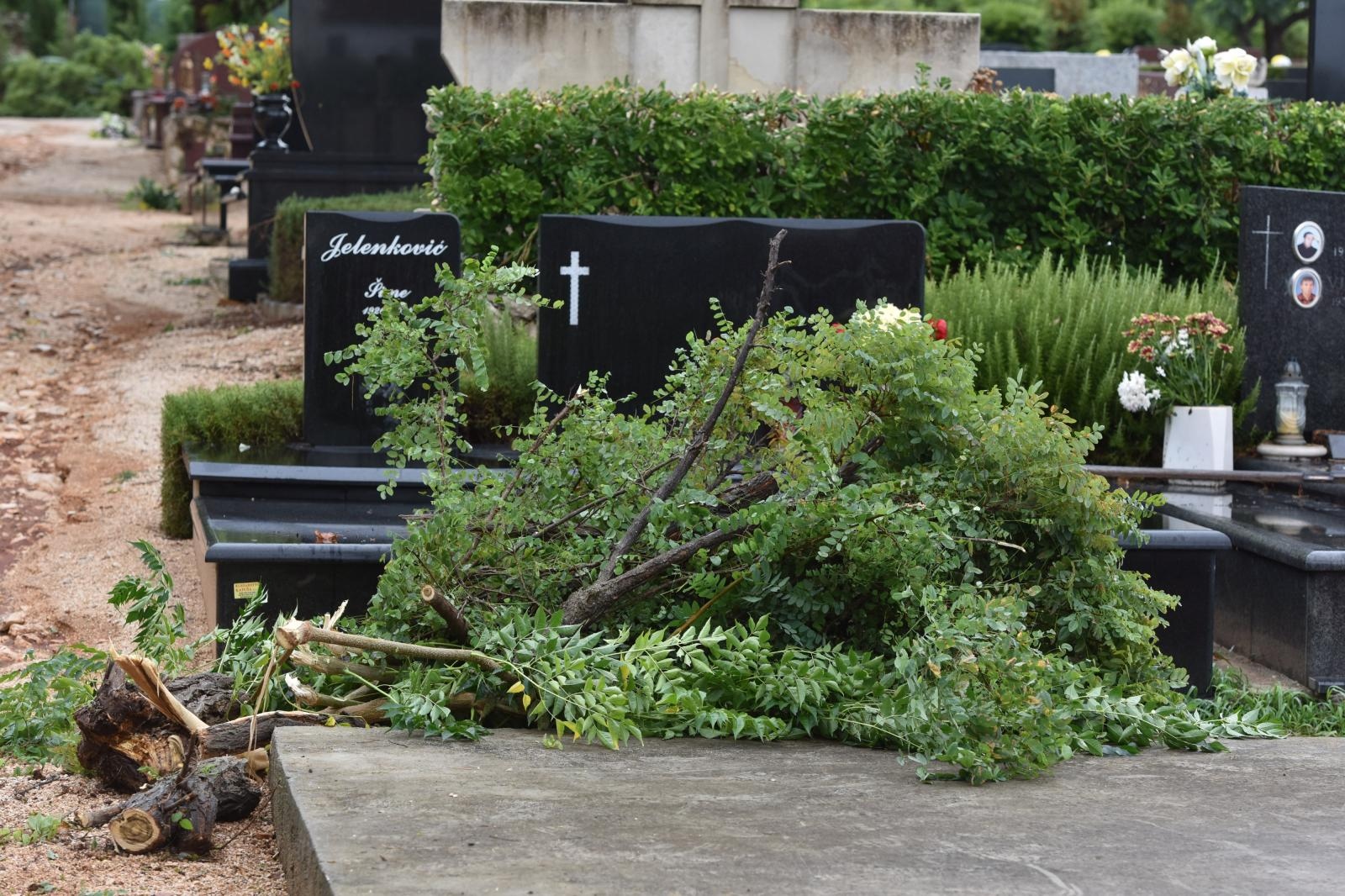 Djelatnici Nasada saniraju štetu na Gradskom groblju Zadar Djelatnici Nasada saniraju štetu na Gradskom groblju Zadar