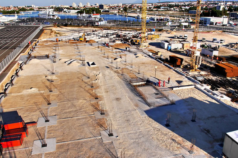 Izgradnja zgrade terminala u putničkoj luci Gaženica, foto: Lučka uprava Zadar Izgradnja zgrade terminala u putničkoj luci Gaženica, foto: Lučka uprava Zadar