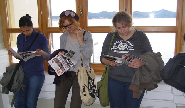 Okupljanje Nezavisne studentske inicijative Zadar (foto Nikola Turcinov)