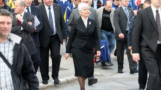 Zadar, 081111.
Premijerka Jadranka Kosor sa ministrima posjetila je Zadar povodom sportskih igara za invalide domovinskog rata, posjetila je i Luku Gazenicu koja je u izgradnji.
Foto : Andrija Lucic / cropix Zadar, 081111.
Premijerka Jadranka Kosor sa ministrima posjetila je Zadar povodom sportskih igara za invalide domovinskog rata, posjetila je i Luku Gazenicu koja je u izgradnji.
Foto : Andrija Lucic / cropix