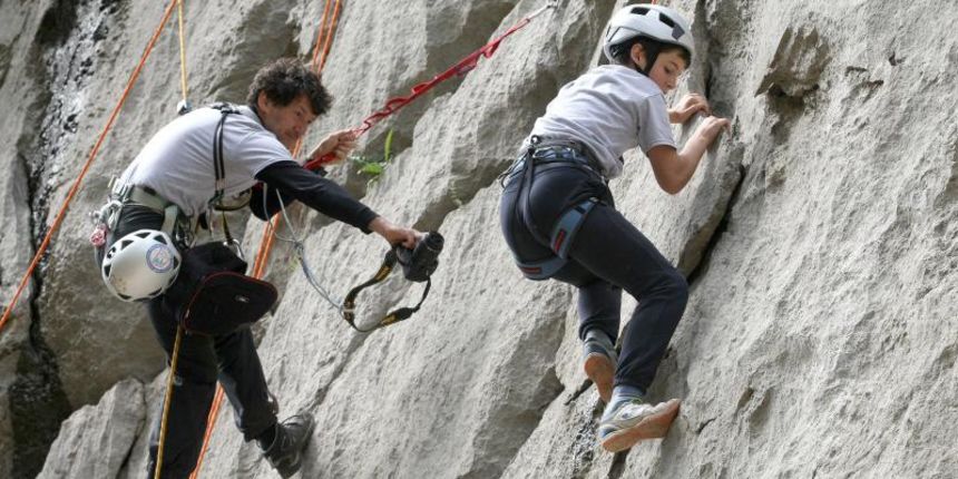 U kanjonu Velike Paklenice odrzava se 15. Medjunarodni susret penjaca Paklenica – Kids day. Photo: Dino Stanin/PIXSELL