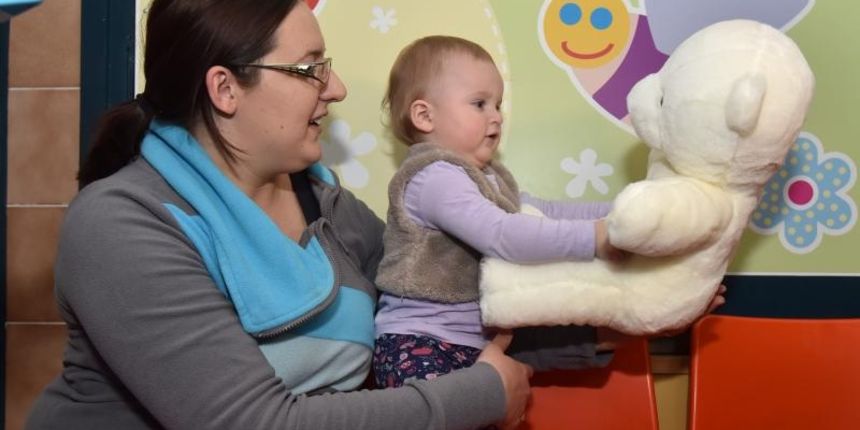 Zadarska Opća bolnica prva je u Hrvatskoj dobila pametnog medvjedića “Teddy the Guardian” donaciju Blitz CineStara i Blitz fim i video distribucije, Foto: Dino Stanin/PIXSELL