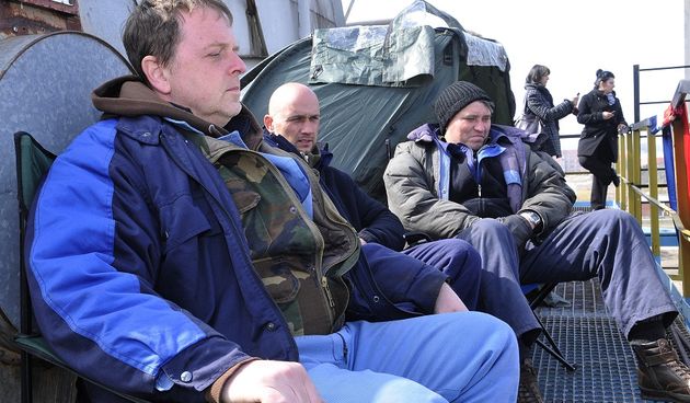 Štrajkaši glađu u DIOKI-ju “izvisili” od Čačića i Linića, foto: Admir Buljubasic / CROPIX