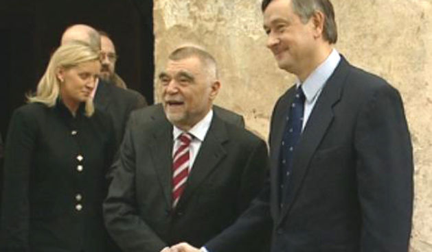 Stjepan Mesić i Danilo Tuerk (foto: Dnevnik.hr)