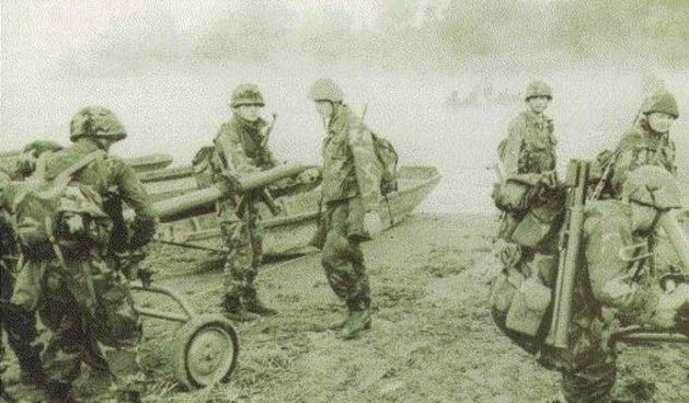 Hrvatski vojnici u bitci