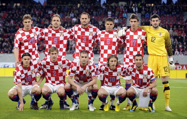Klagenfurt, 190510. Prijateljska nogometna utakmica na stadionu Hypo Group Arena izmedju reprezentacija Austrije i Hrvatske. Na slici: momcad hrvatske reprezentacije. Foto: Drago Sopta / CROPIX