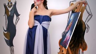 2500 kn; Haljinu dizajnira Klara Dedić: saten-svila i muslin (foto: Marin Gospić)