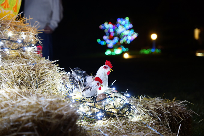 Cazma, 060412.
Obitelj Salaj iz Grabovnice kraj Cazme po prvi je put po uzoru na bozicni ugodjaj priredila i “Uskrsnu pricu”. Za tu su priliku imanje ukrasili s 2700 pisanica, zeceva, pilica i pijetlova koji svijetle po noci i ostavljaju posjetioce bez da