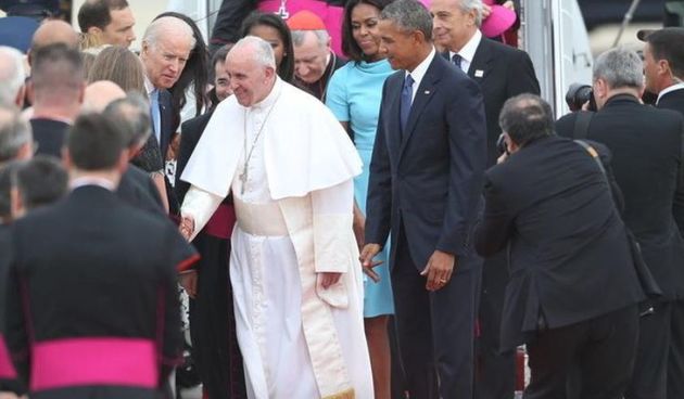 Papa Franjo i Barack Obama, foto: The New York Times ‏@nytimes