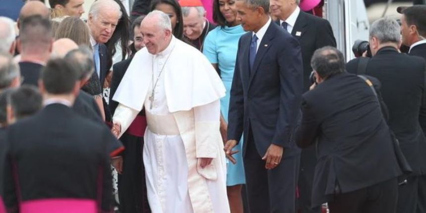 Papa Franjo i Barack Obama, foto: The New York Times ‏@nytimes