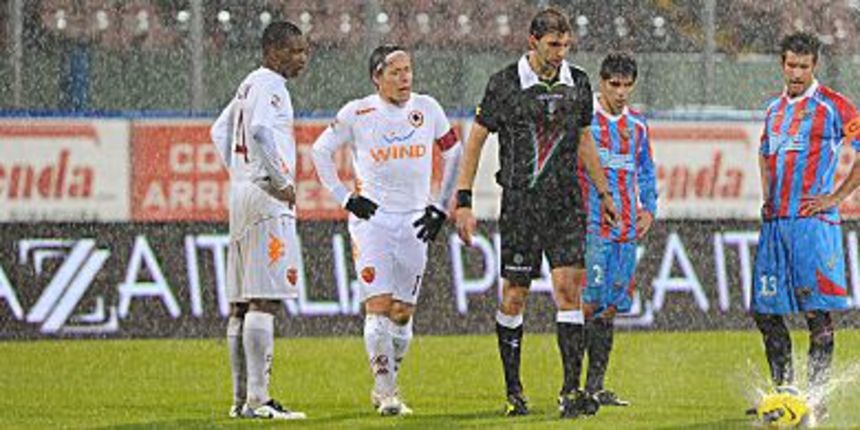 Catania – Roma (prekid), foto: calciocatania.it