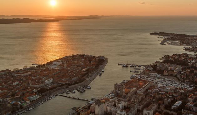 Zadar iz zraka, panorama Zadra