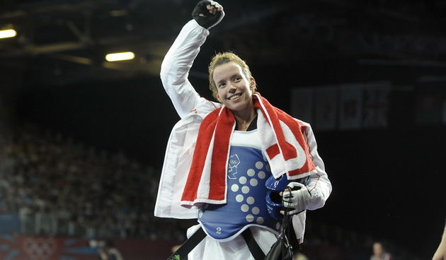 London, 080812.
Excel dvorana.
Hrvatska taekwondokasica Lucija Zaninovic u kategoriji do 49 kg tokom Olimpijskih Igara u Londonu.
Na fotografiji: usla u polufinale.
Foto: Drago Sopta / CROPIX