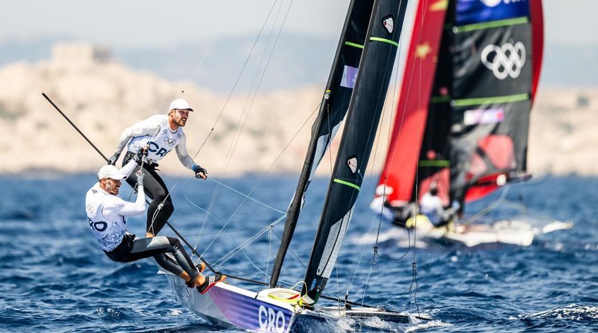OI Pariz 2024: Braća Fantela u klasi 49er na regatnom polju u Marseilleu OI Pariz 2024: Braća Fantela u klasi 49er na regatnom polju u Marseilleu