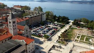 zadar, panorama sa zvonika svete stosije, prije uređenja Poljane Ivana Pavla II 21.04.07.