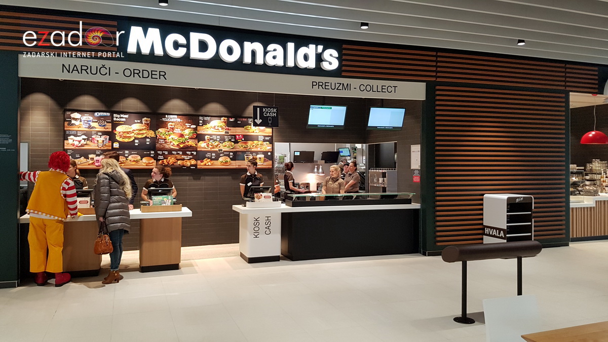 Otvoren novi dio trgovinskog centra Supernova Zadar. McDonald’s