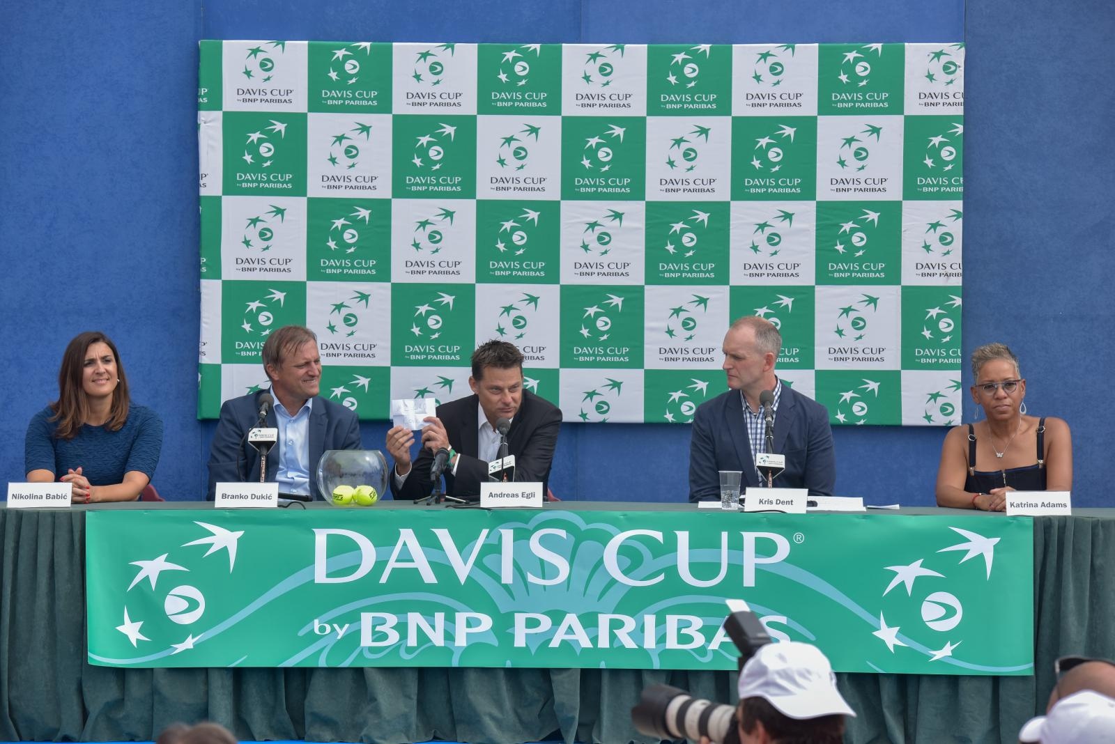 Na zadarskom Forumu održan je ždrijeb Davis Cup susreta između Hrvatske i SAD-a