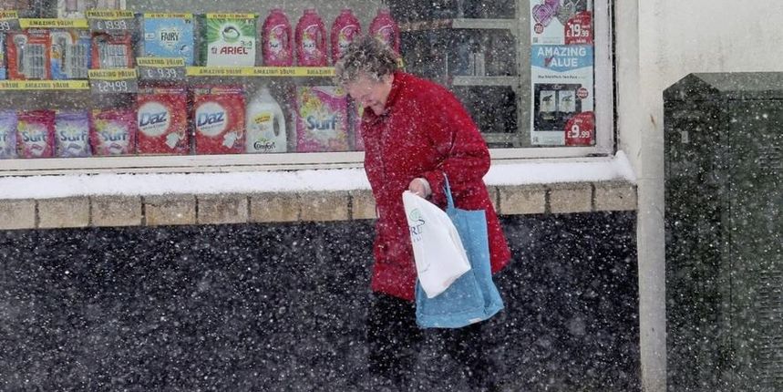 Snježna oluja u Irskoj