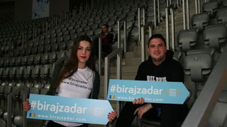 Košarkaši i navijači KK Zadar podržali akciju #birajzadar Košarkaši i navijači KK Zadar podržali akciju #birajzadar