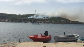 Šumski požar u Malom Lukoranu, Foto: Valentin Bakota Šumski požar u Malom Lukoranu, Foto: Valentin Bakota