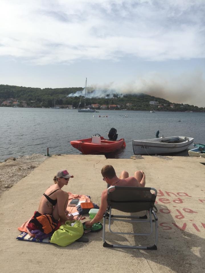 Šumski požar u Malom Lukoranu, Foto: Valentin Bakota Šumski požar u Malom Lukoranu, Foto: Valentin Bakota